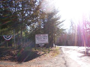 Cedar Knoll Storage entrance sign